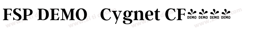 FSP DEMO   Cygnet CF字体转换